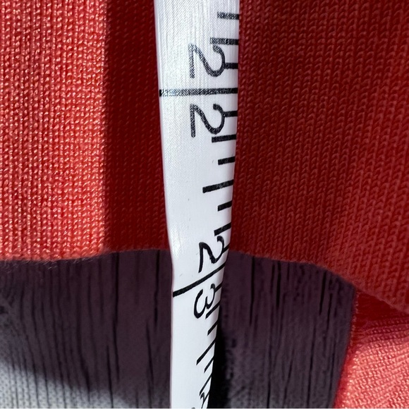 Bettysays Orange Open Front Cropped Shrug Light Cardigan Sweater 3/4 sleeve XL - Picture 7 of 7